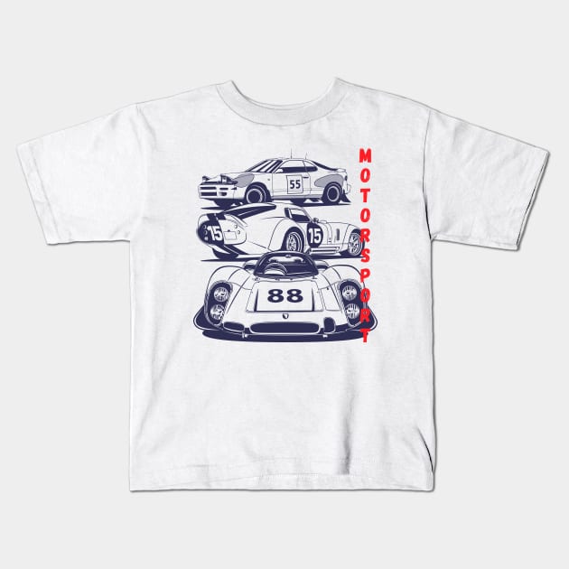 Motorsport Kids T-Shirt by Markaryan